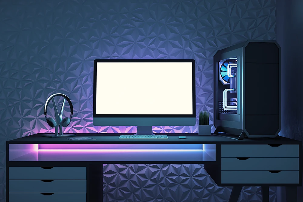 computer desk concept